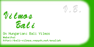 vilmos bali business card